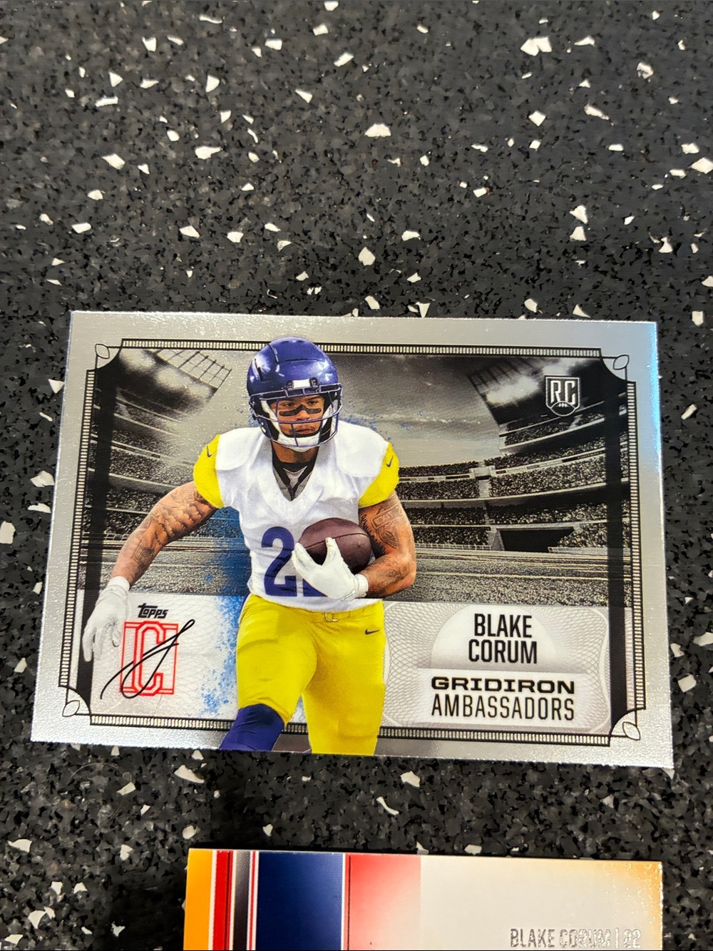 Topps Football Card Lot with Blue and Yellow Accents - Picture 2 of 7